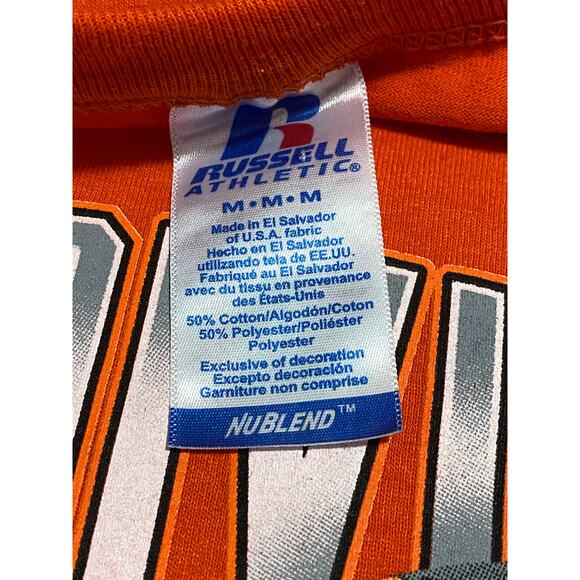 Russell Medium Baltimore Orioles Orange Graphic T-Shirt-2014 Post Season - Picture 7 of 8